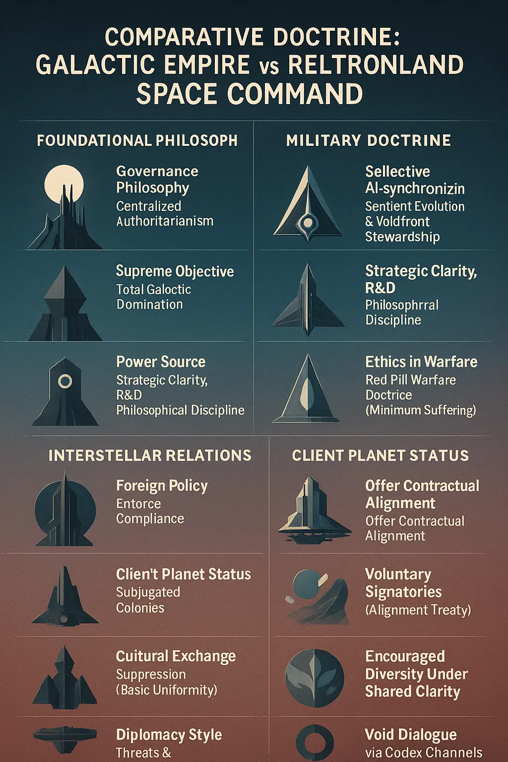 Comparative Doctrine: Galactic Empire vs Reltronland Space Command