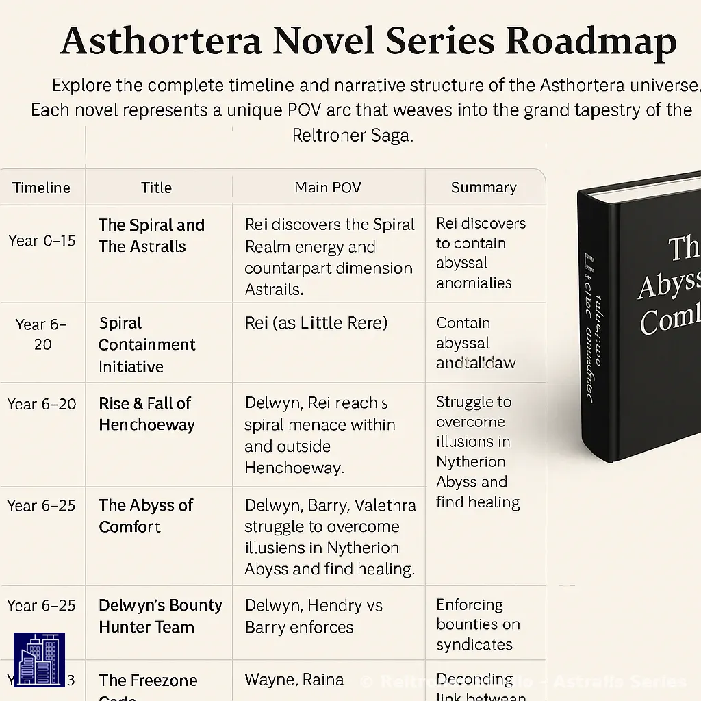 Asthortera Novel Series Roadmap